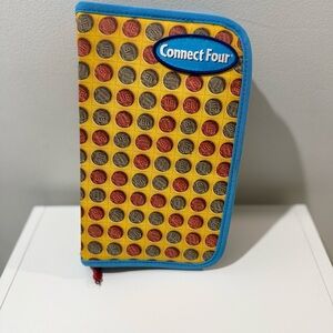 Connect 4 Folio Edition Compact Travel Game - Missing Red Pieces